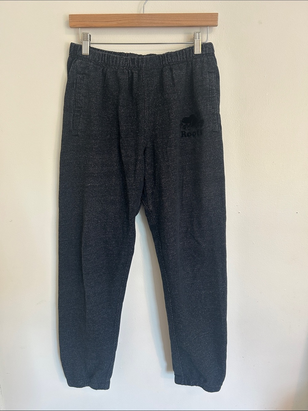 Roots salt and pepper cuffed sweatpants